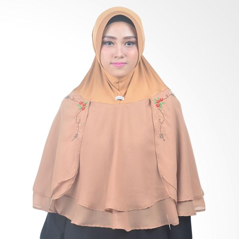 Atteena Hijab Alifa Rafiqah Medium Jilbab Instant - Mocca