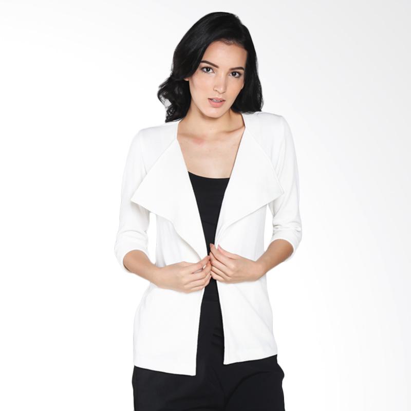Contempo Ladies Cropped Cardigan A1116I04-J54 Outwear - White