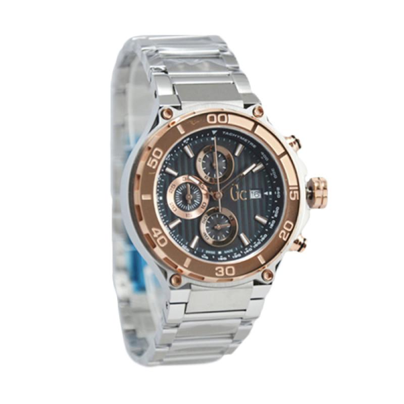 Guess Collection X56008G2S Jam Tangan Pria - Silver Rosegold