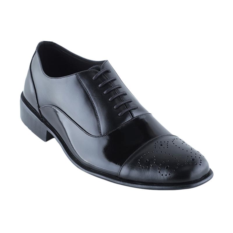 Eclipse 7 Newport Brogue Leather Dress Men Shoes - Black
