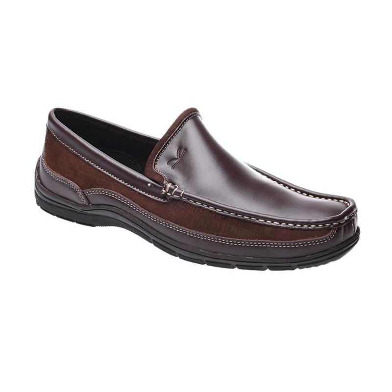 Carvil Men Shoes Canvas Nordic Sepatu Pria - Dark Brown