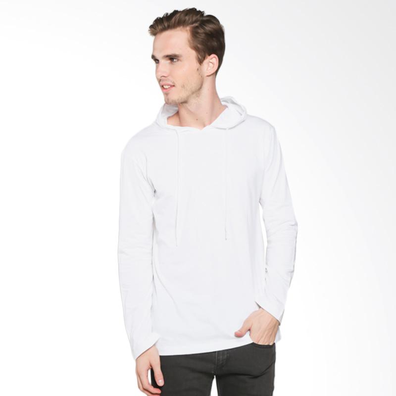 Third Day MT117 Hoodies Long Sleeve Sweater Pria - White
