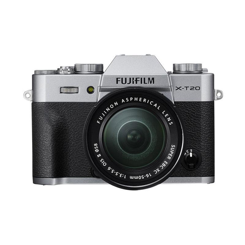 Fujifilm X-T20 Kit 16-50mm Lens Kamera Mirrorless - Silver + INSTAX SHARE SP 2