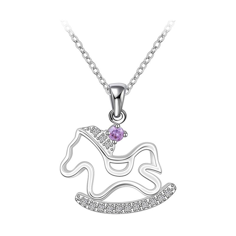 Harga Bella & Co Necklace LKNSPCN616 Aksesoris Kalung Lapis Silver Murah