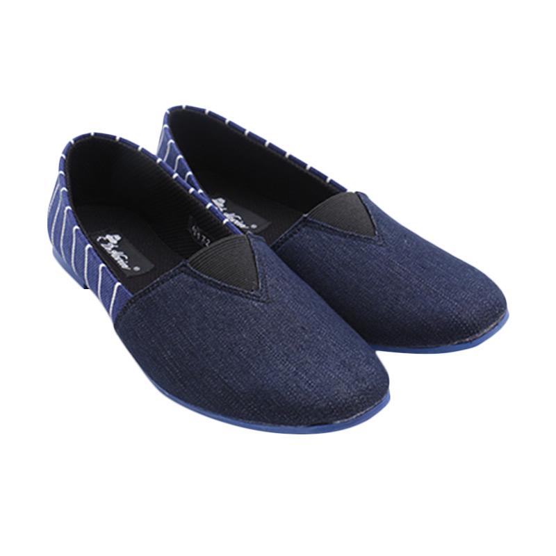 Dr.Kevin 43172 Ladies Flat Slip-On Shoes Sepatu Wanita - Blue