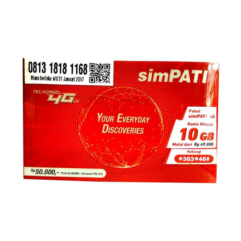 harga Simpati Hoki I lufa 08 131 8181 168 Nomor Cantik Kartu Perdana [4G LTE
