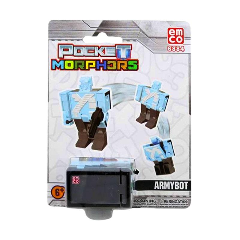 emco pocket morphers army bot minus sign 6884 mainan anak