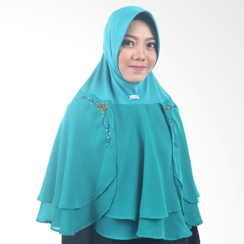 Atteena Hijab Alifa Rafiqah Medium Jilbab Instant - Tosca