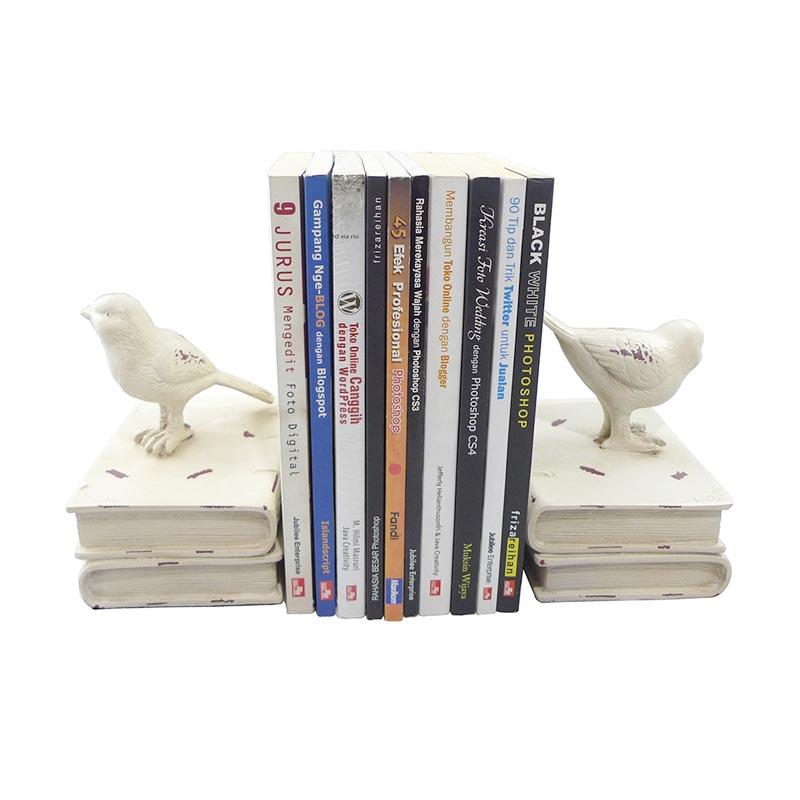 Jual Hermosa Home Decor Book End Two White Bird Pembatas Buku Online November 2020 Blibli Com