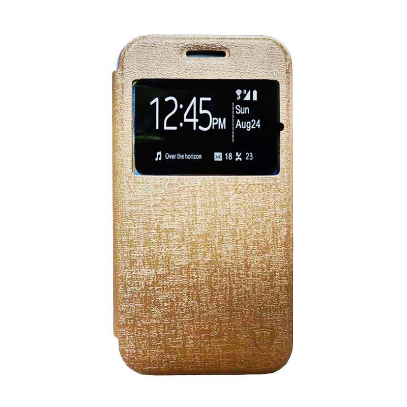 Jual Zagbox Flip Cover Casing For Samsung Galaxy J3 Pro 2016 Gold