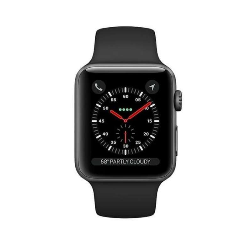 Promo Apple Watch Series 3 42Mm Gray Aluminum Black Sport Band Resmi Ibox  di Seller Jump Market - Indonesia | Blibli