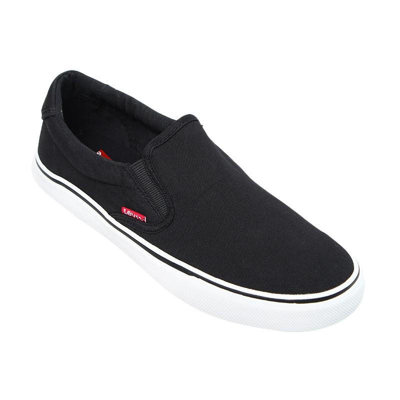 Levi's Sneaker Nicholas Slip On Sepatu Pria - Regular Black
