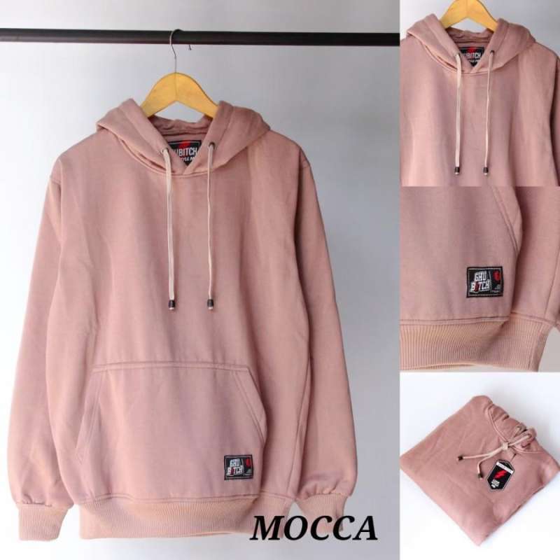 Jual Jaket Sweater Hoodie Polos Pria Wanita Cewek Cowok Tebal