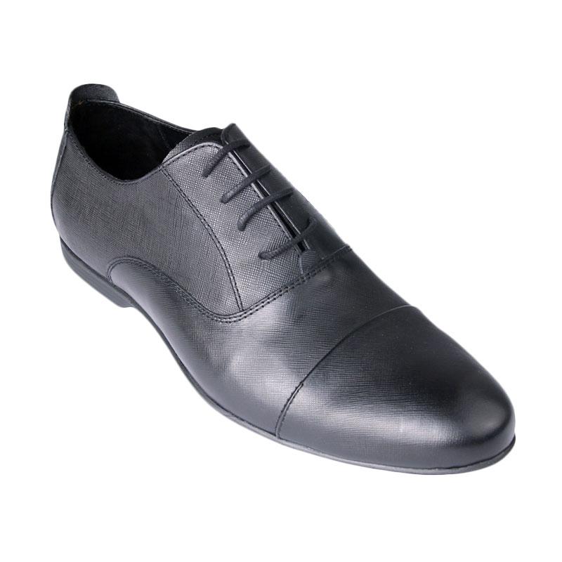 Ftale Footwear Agusta Mens Shoes Sepatu Pria - Safiano Black