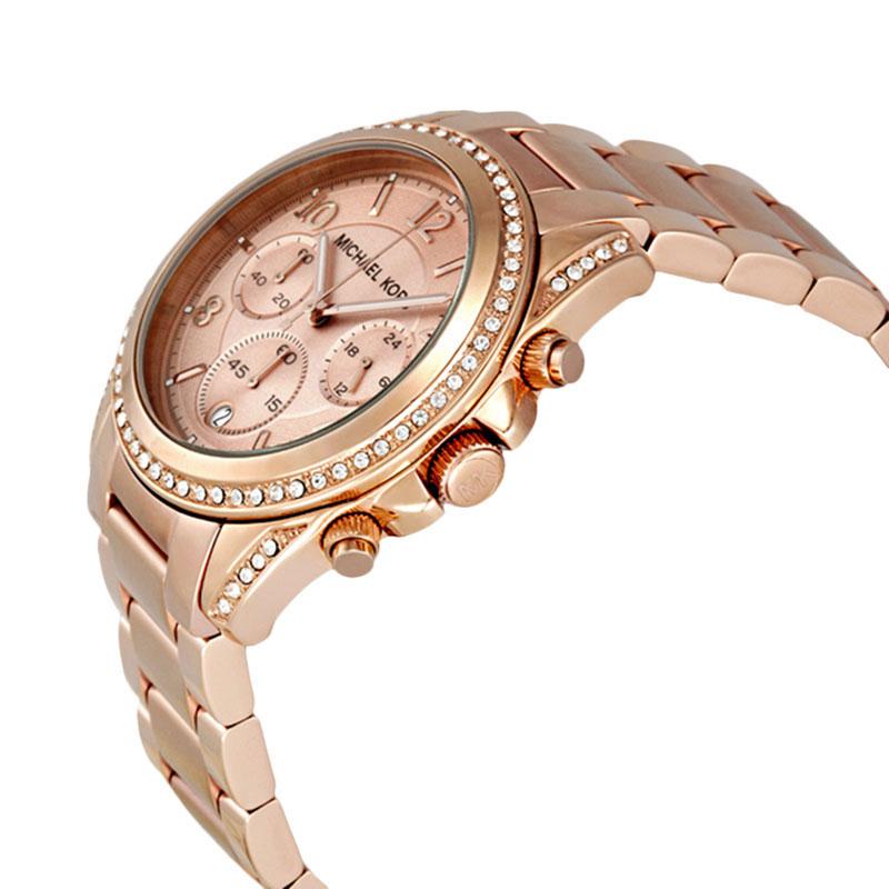 michael kors mk5263 original jam tangan wanita rose gold