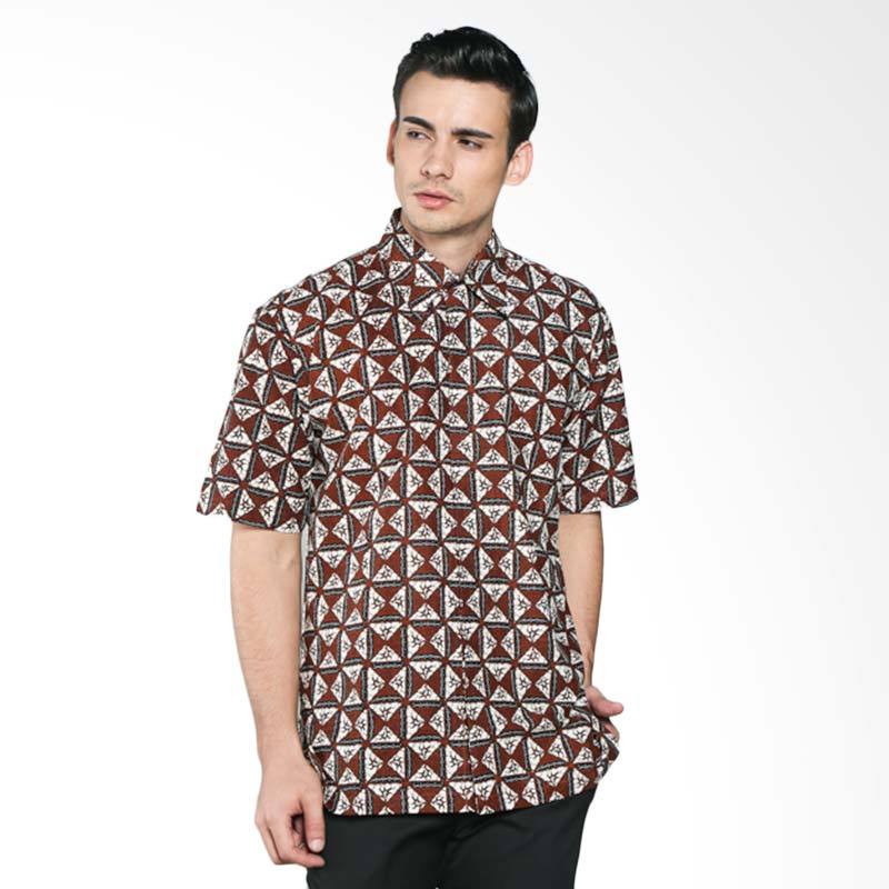 Batik Pria Tampan Slobok PKMPD-04081663P Men Shirt - Teak