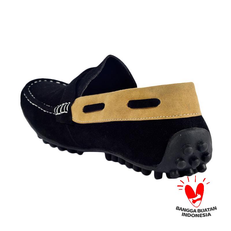 Country Boots Brio Moccasin Sepatu Pria - Black