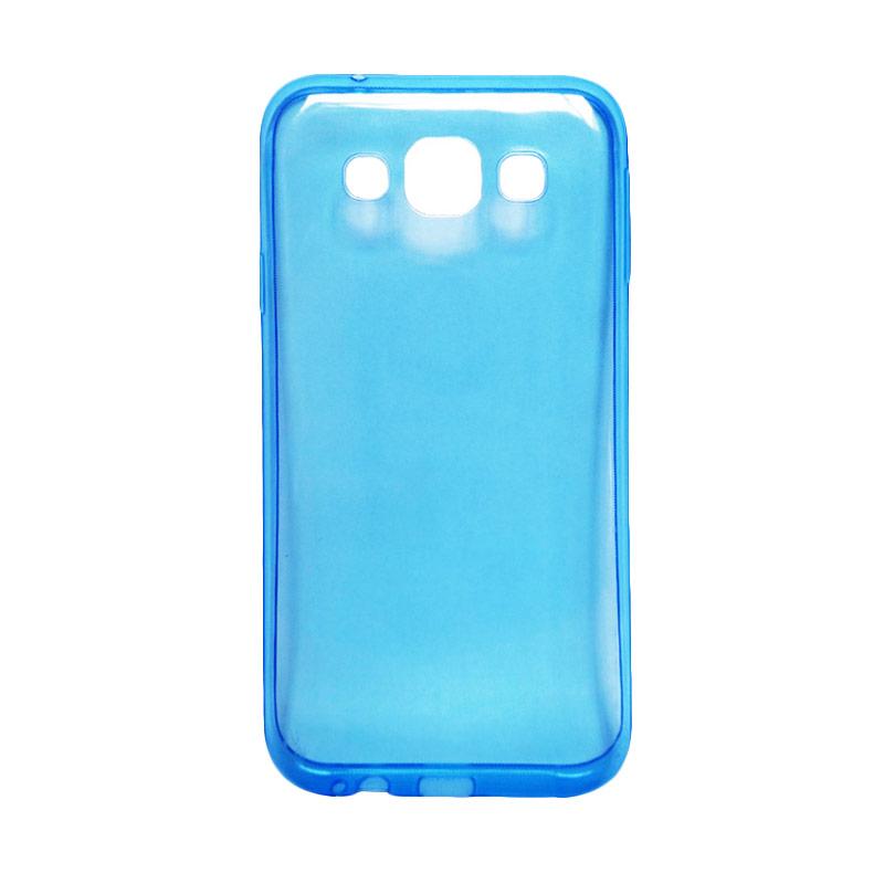 Ultrathin Transparant Softcase Casing for Samsung J710 J7 2016 Biru .