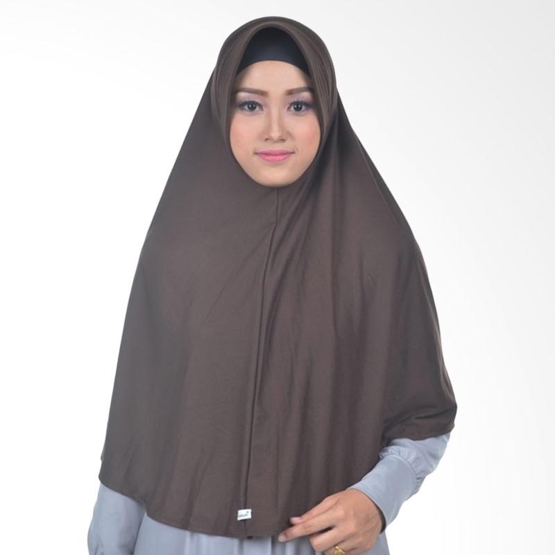 Atteena Hijab Aulia Basic Stela Jilbab Instant - Coklat Tua