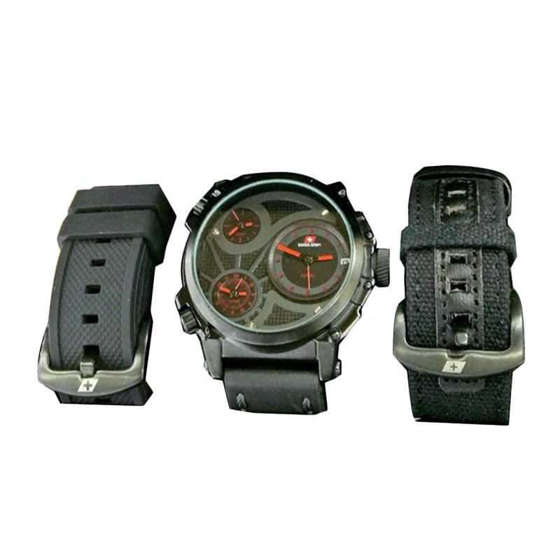 Swiss Army SA X2073 Infantry Full Set Jam Tangan Pria