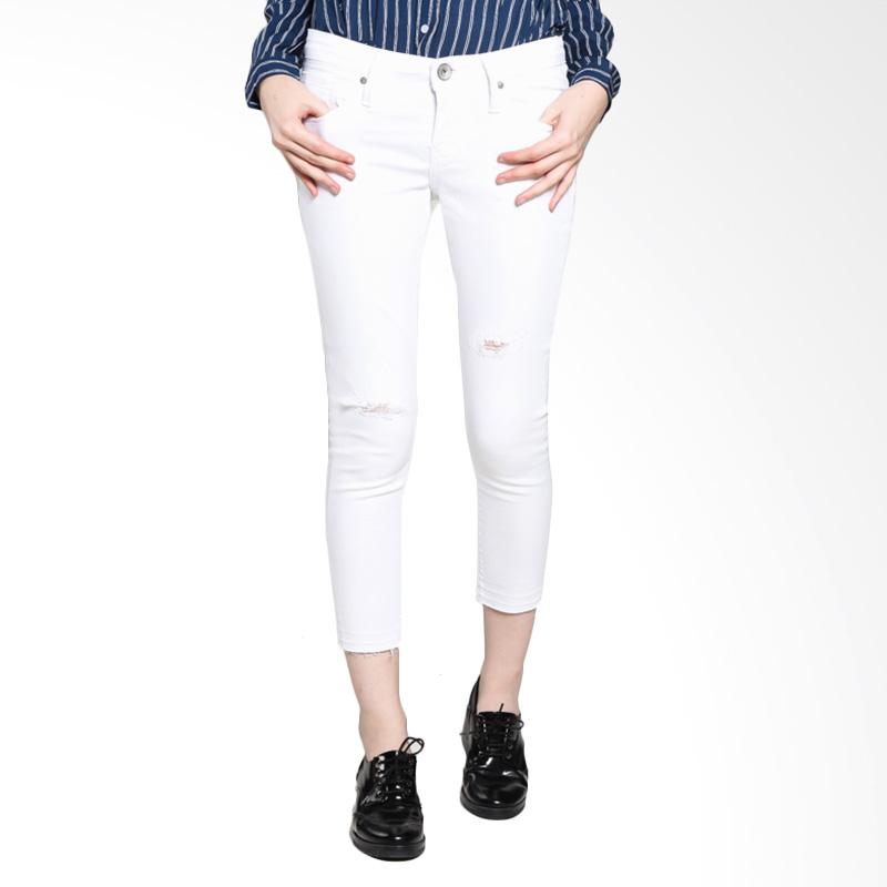 Ninety Degrees 42SA4D5WT Denim Pants A4 Series Celana Wanita - White