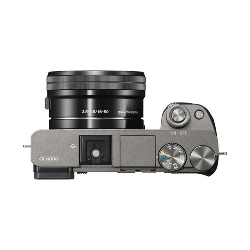 Sony Alpha a6000 Kit Lens 16-50mm Graphite Grey - Kamera Mirrorless