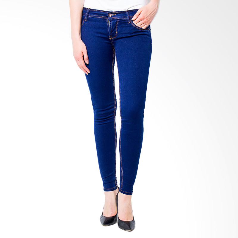 Nuber Dahlia Ladies Stretch Soft Jeans Fit Celana Wanita - Navy