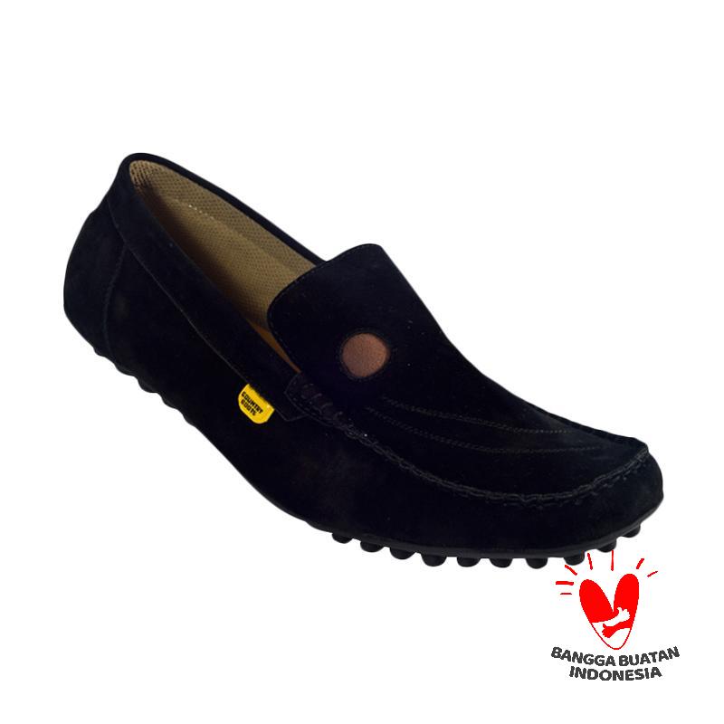 Country Boots Slip On Smash Sepatu Pria - Black