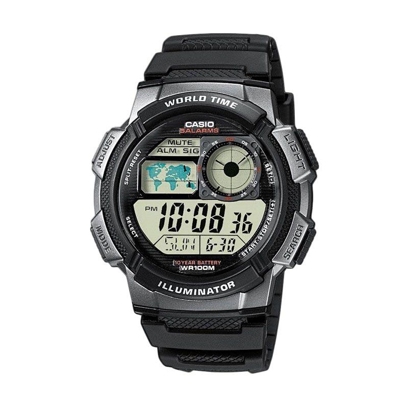 Promo Casio Ae-1000w-1b Illuminator 10 Year Battery Life Black Jam - Main Image