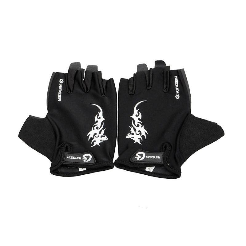 Promo Ormano Biker Kings Fingerless Sarung Tangan Motor Hitam