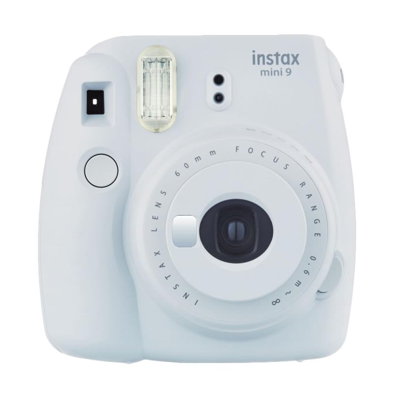Fujifilm Instax Mini 9 Instant Film Camera - Smokey White + INSTAX PAPER 1 PACK