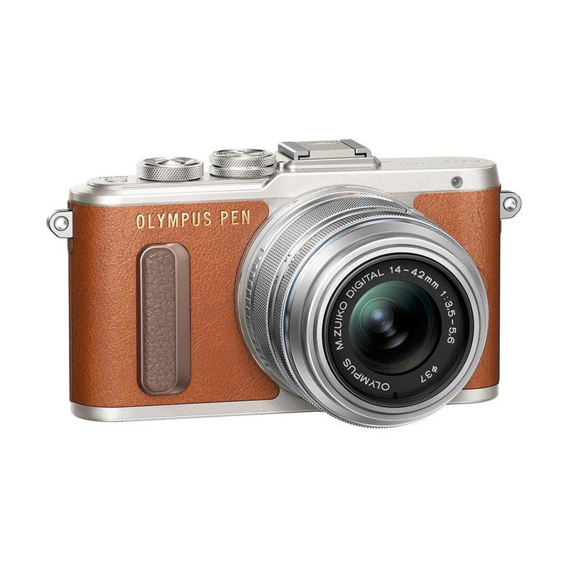 Olympus PEN E-PL 8 KIT 14-42mm EZ Kamera Mirrorless - Coklat