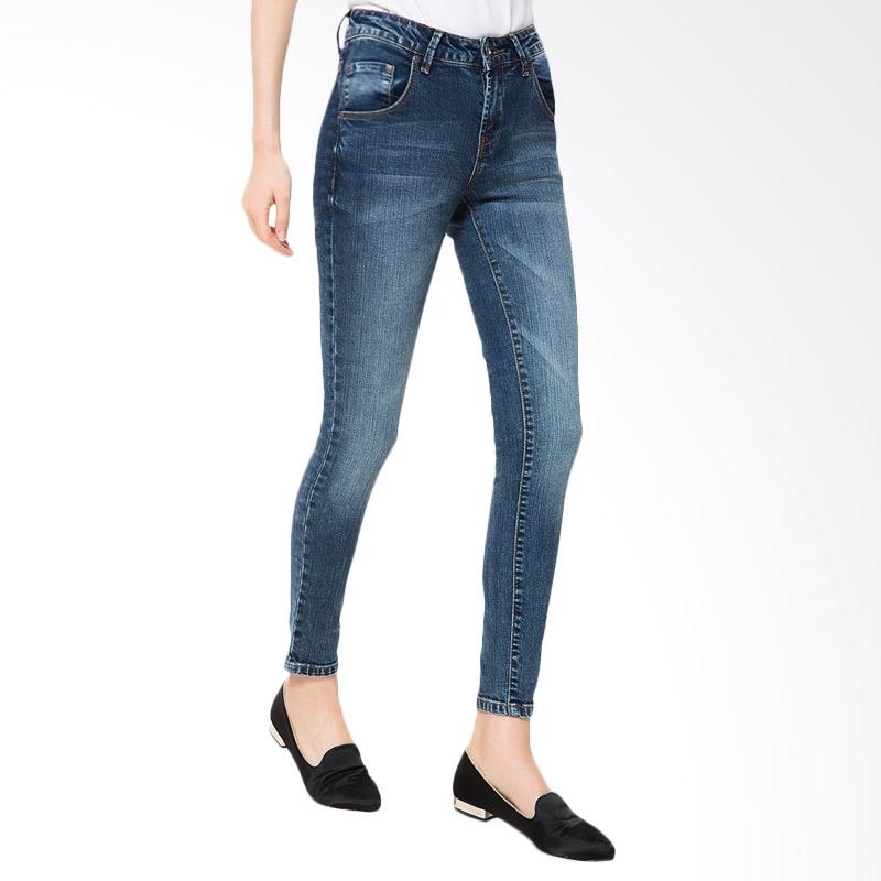 People's Denim Ladies Nazeline Jeans Celana Wanita - Biru