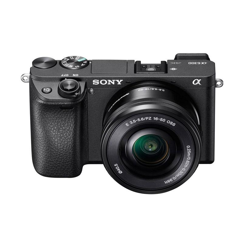 Sony Alpha 6300 KIT Lens 16-50mm + Memory Sony 64 GB Kamera Mirrorless with lens - Black