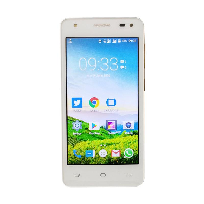 Smartfren Andromax E2 Plus Smartphone - Putih Emas [16 GB/2 GB] Free Kuota 100GB