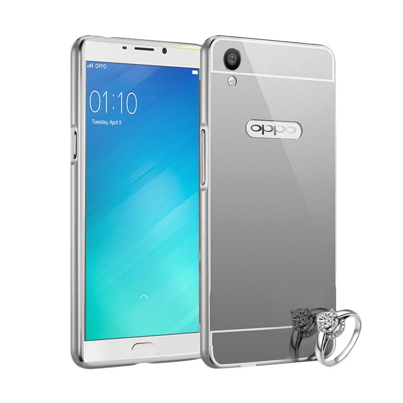 Jual Case Bumper Chrome With Backcase Mirror Casing for Oppo F1 Plus - Silver Online –