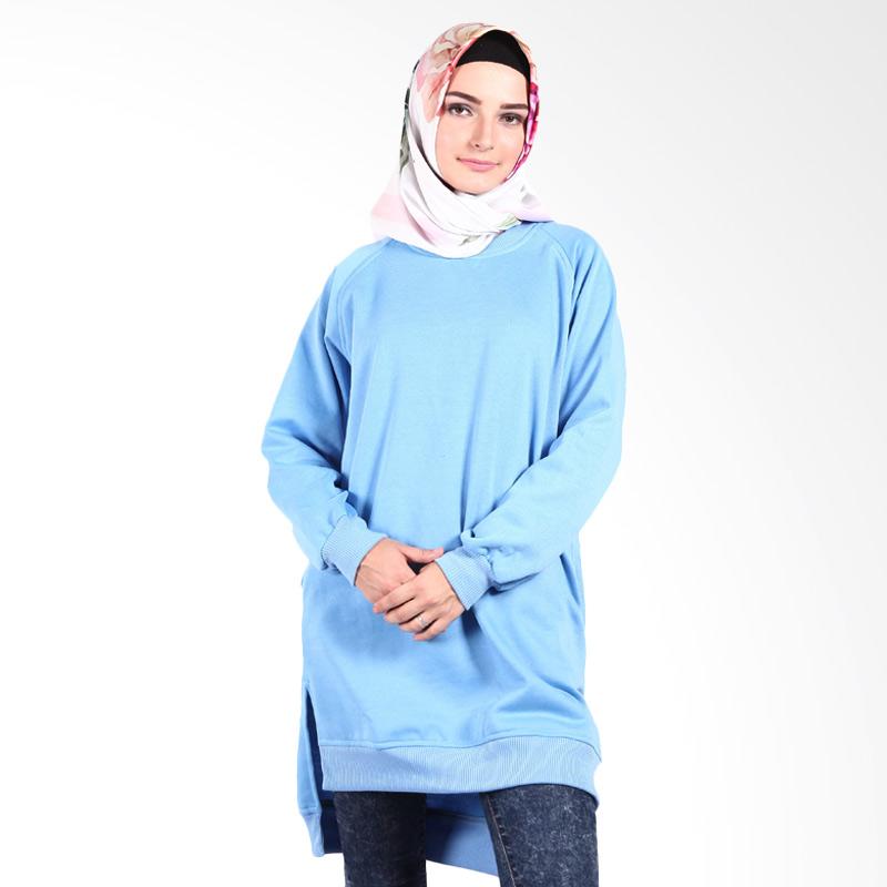 Hijacket Casual Bubblegum HJCBBG Jaket Muslim Wanita - Sky Blue
