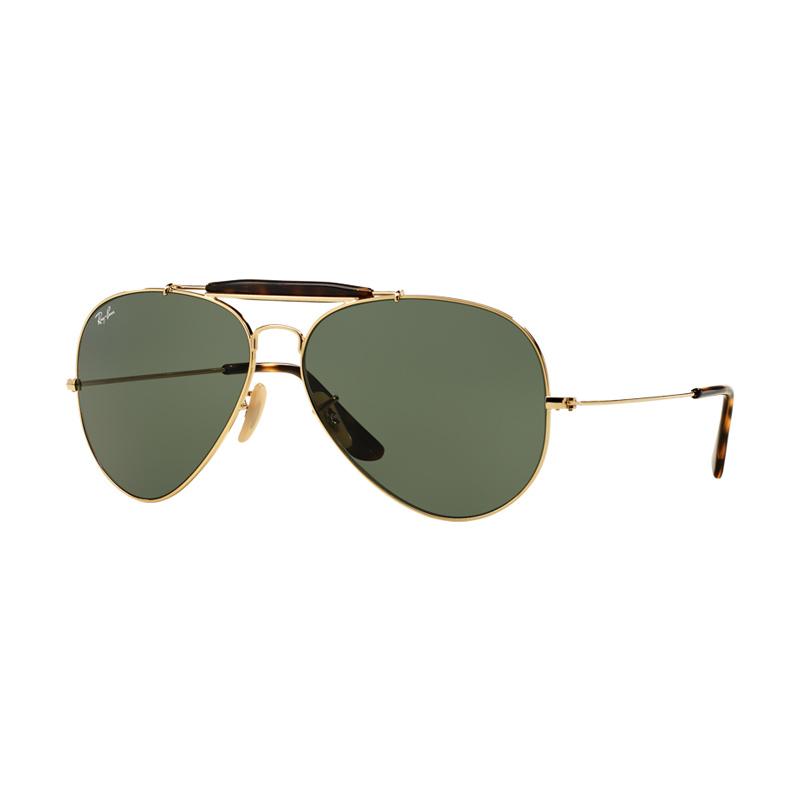 Jual Ray Ban Outdoorsman Ii Rb3029 Sunglasses Gold 181 Size 62 Dark Green Brown Gold Di Seller Ray Ban Store Expired Indonesia Blibli