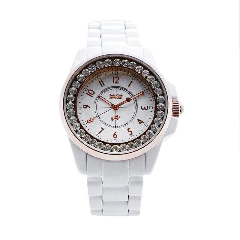 Britannia Polo Club B11-M8088S-1 Jam Tangan Wanita - White