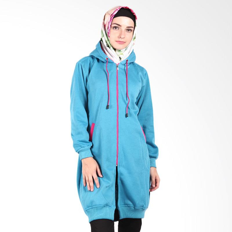 Hijacket Outwear HJ019 Jaket Muslim Wanita - Turquoise Pink