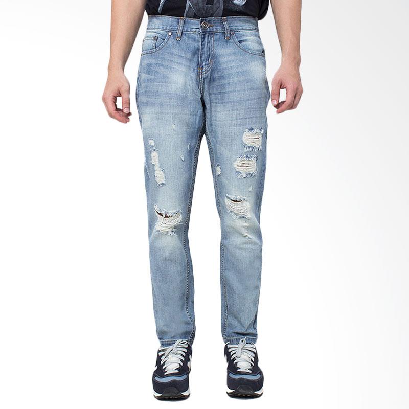 People's Denim Men Jeans Prime Ripped Celana Panjang Pria