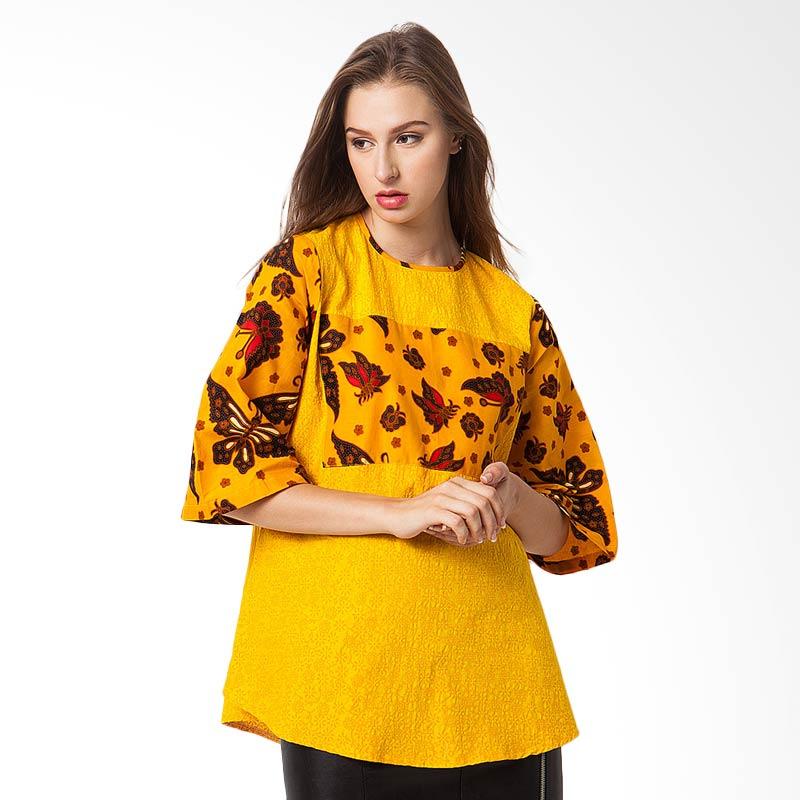 Batik Etniq Craft Yolla Batik Woman Blouse - Yellow