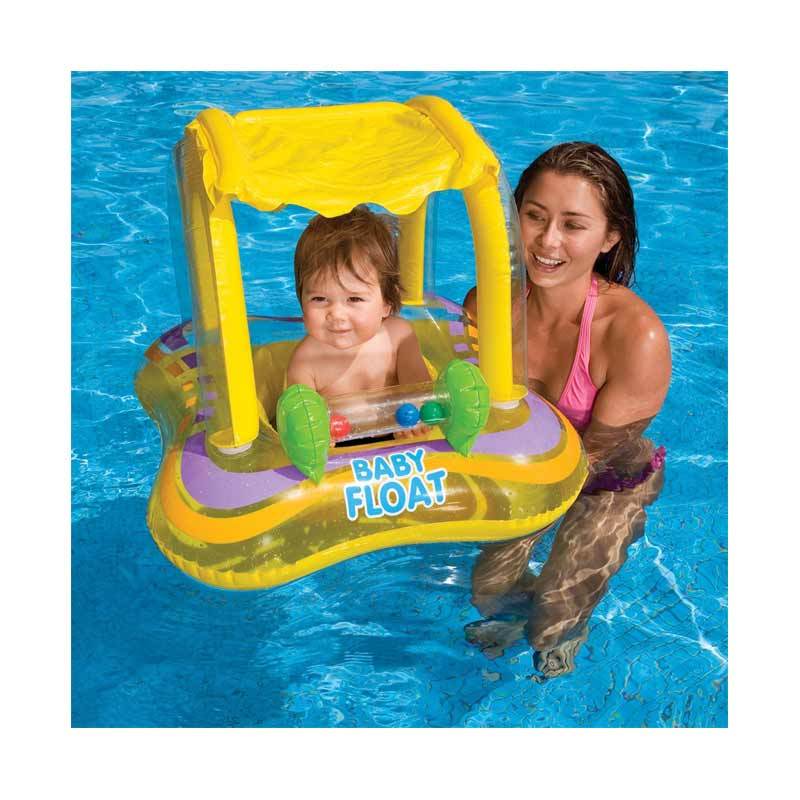 Jual Intex 56581 Inflatable Baby Float Boat Pelampung Renang Anak - Kuning Online - Harga &