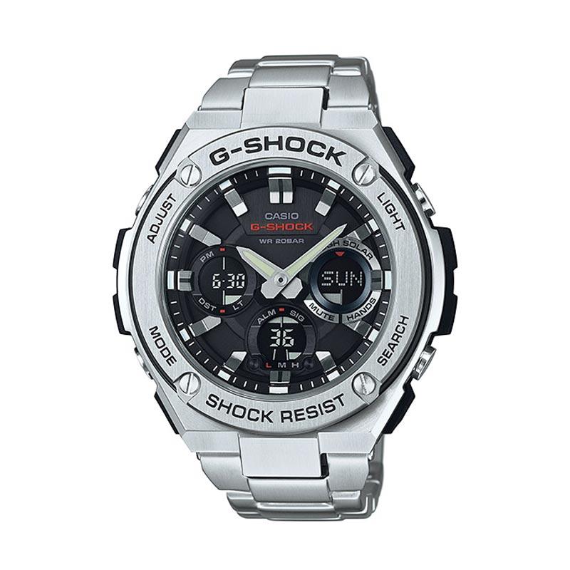 CASIO G-SHOCK GST-S110D-1A G-Steel Tough Solar Jam Tangan Pria - Silver