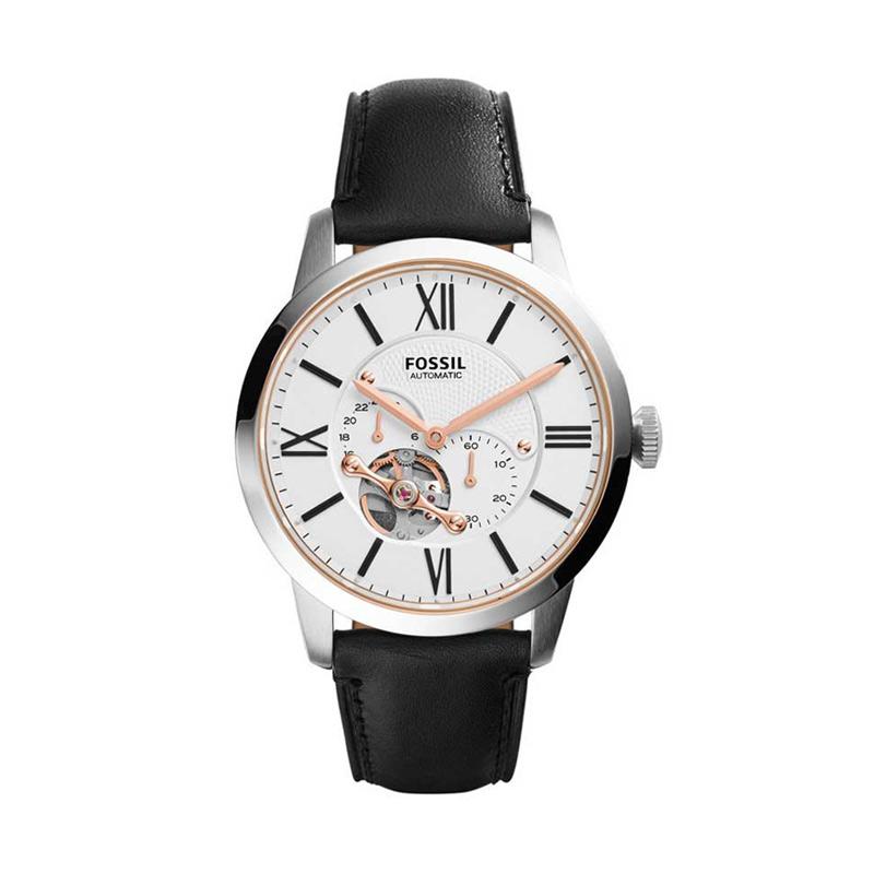 FOSSIL Townsman Automatic ME3104 Jam Tangan Pria - Black rose Gold