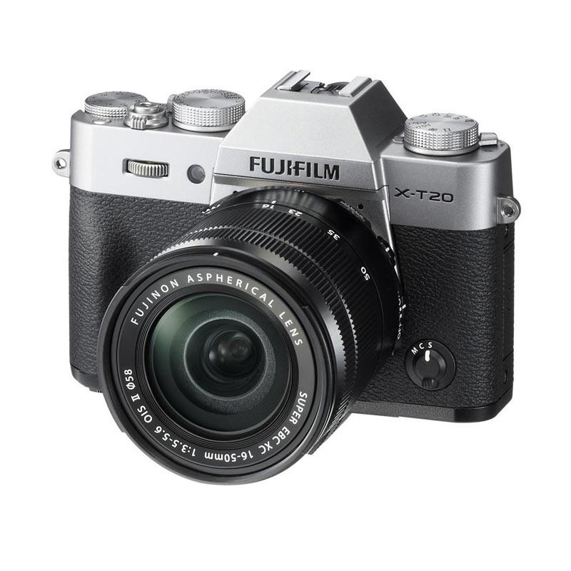 Fujifilm X-T20 Kit XC 16-50mm F3.5-5.6 OIS II Kamera Mirrorless - Silver