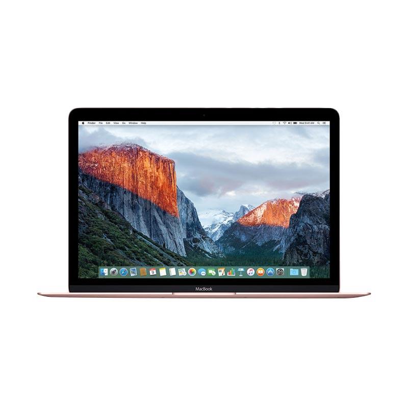 Apple MacBook MMGL2 Notebook - Rose [12 Inch/1.1Ghz Dual Core M3/8GB/256GB FS/Intel HD Graphics 515] - Garansi Resmi