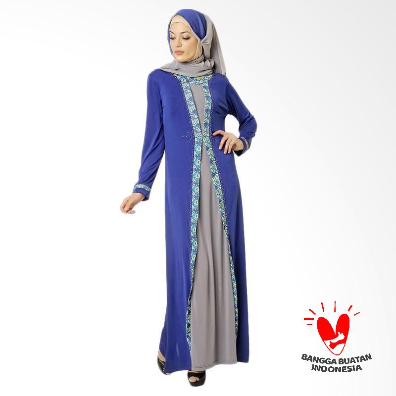 AZKASYAH Azka Gamis Azzalfa GSK19 Electric Dress Muslim - Blue
