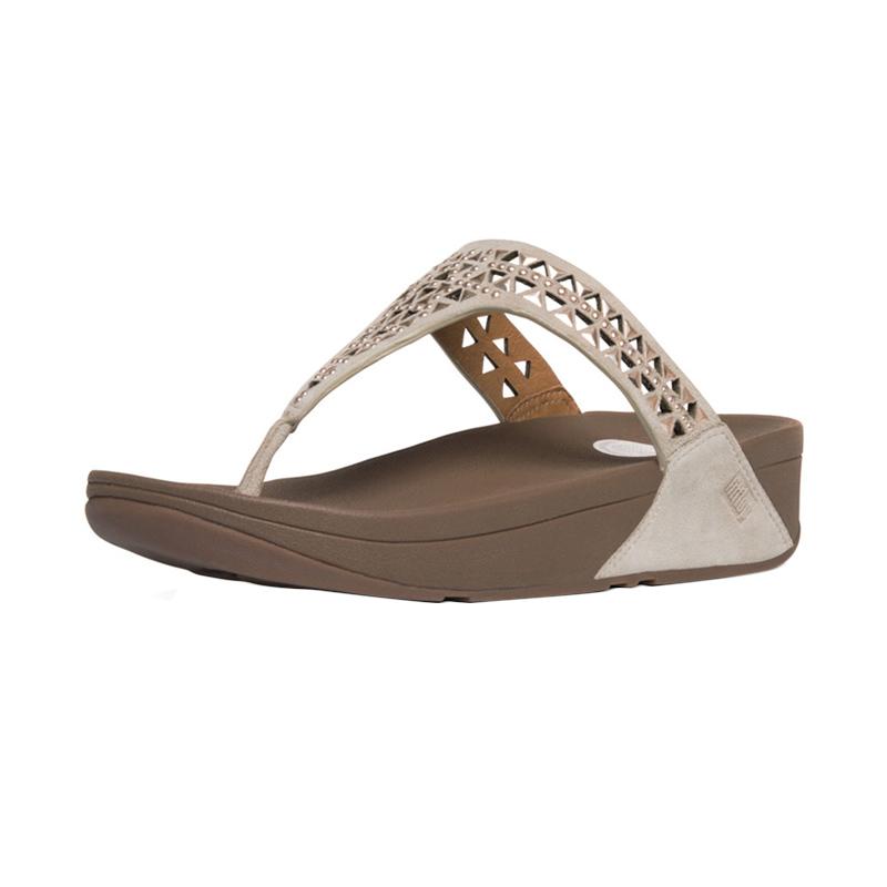 Fitflop Carmel Toe-Post Slippers Sandals Wanita - Rose Gold