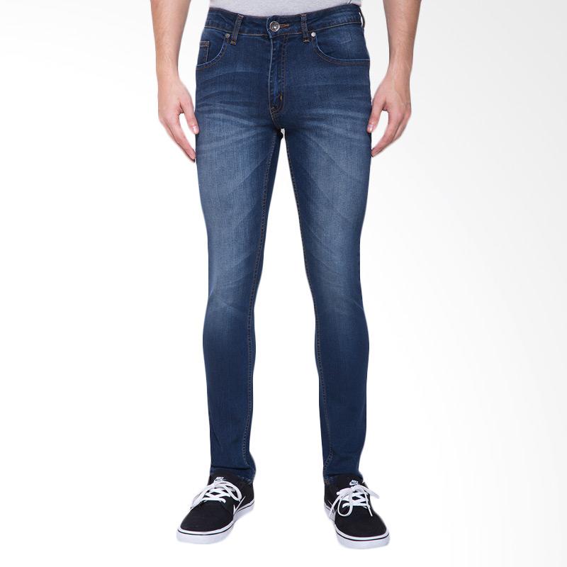 People's Denim Man Jeans Bellson Slim Fit Celana Pria - Biru